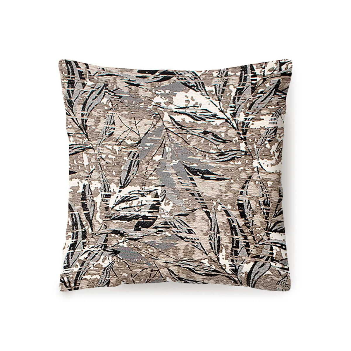COPPIA CUSCINI ARREDO JACQUARD SFODERABILI FOLIAGE, cuscino decorativo con motivo foliage in jacquard.