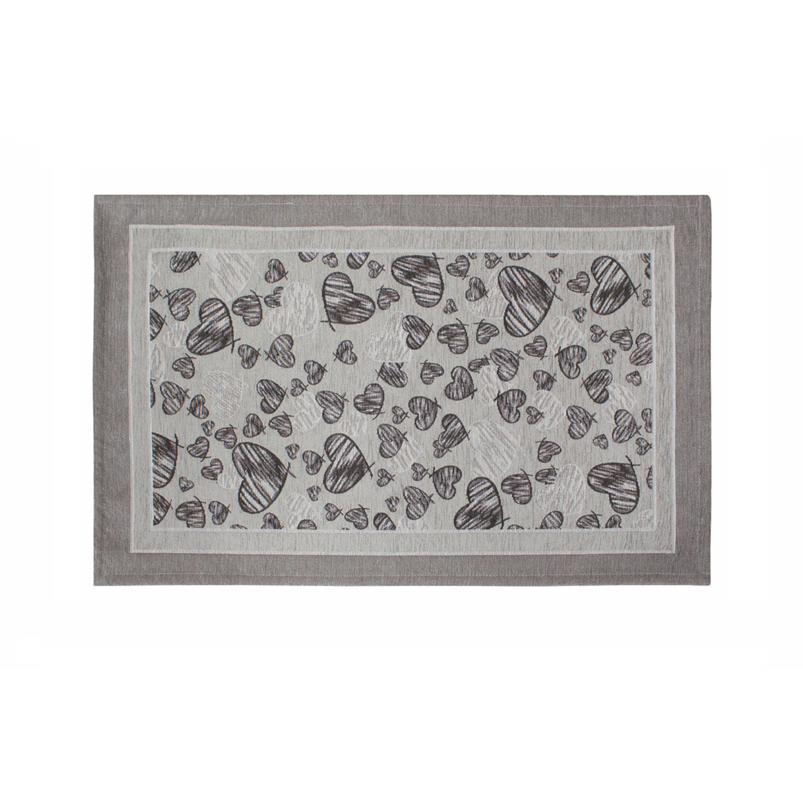 TAPPETO DA CUCINA DIS.MELODY COL. GRIGIO PERLA 57X240 CM ANTISCIVOLO