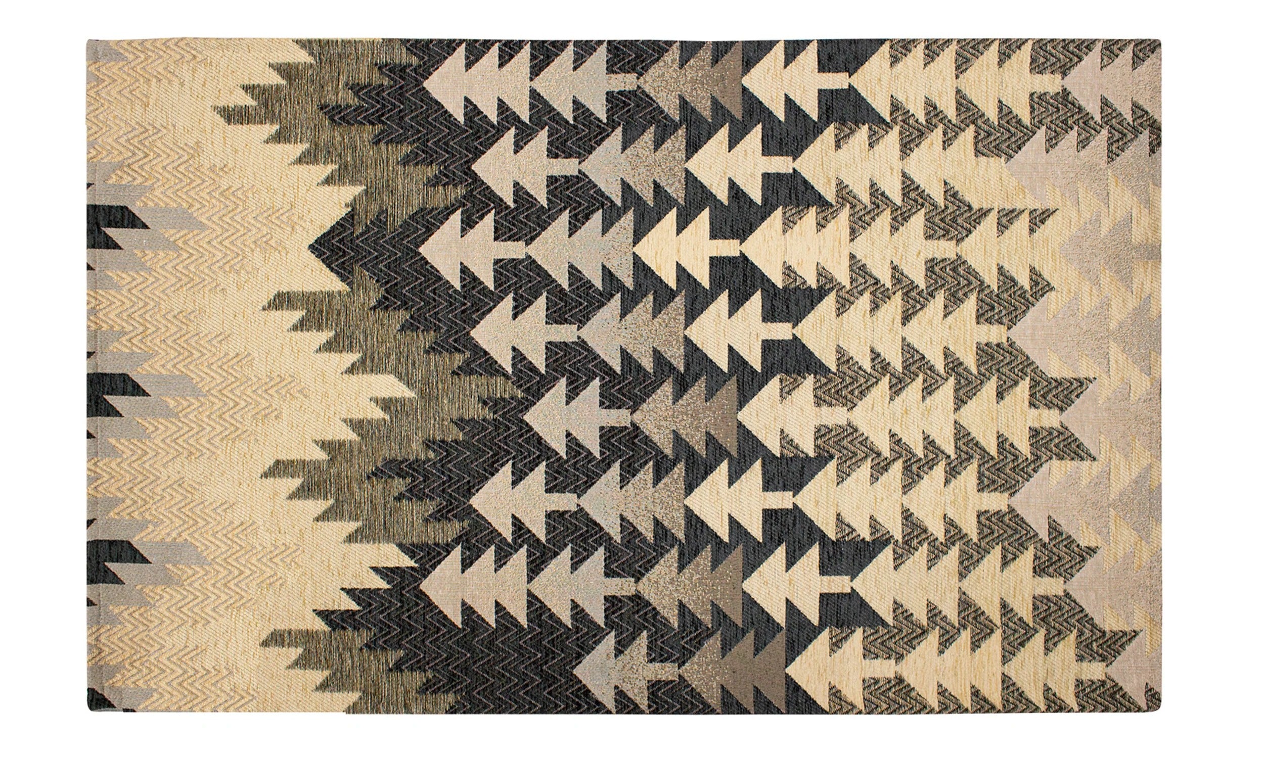 TAPPETO ARREDO ABETE CON ANTISCIVOLO con design geometrico e colori neutri, adatto per ogni ambiente.