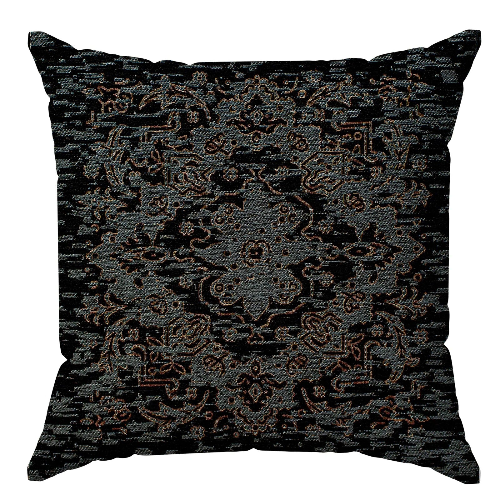 COPPIA CUSCINI ARREDO JACQUARD SFODERABILI ANTICATO con design elegante in jacquard, ideale per decorare ogni ambiente.