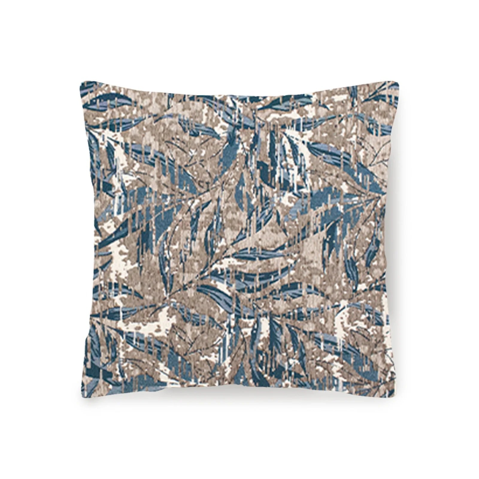 COPPIA CUSCINI ARREDO JACQUARD SFODERABILI FOLIAGE cuscino decorativo con motivo foglie in jacquard
