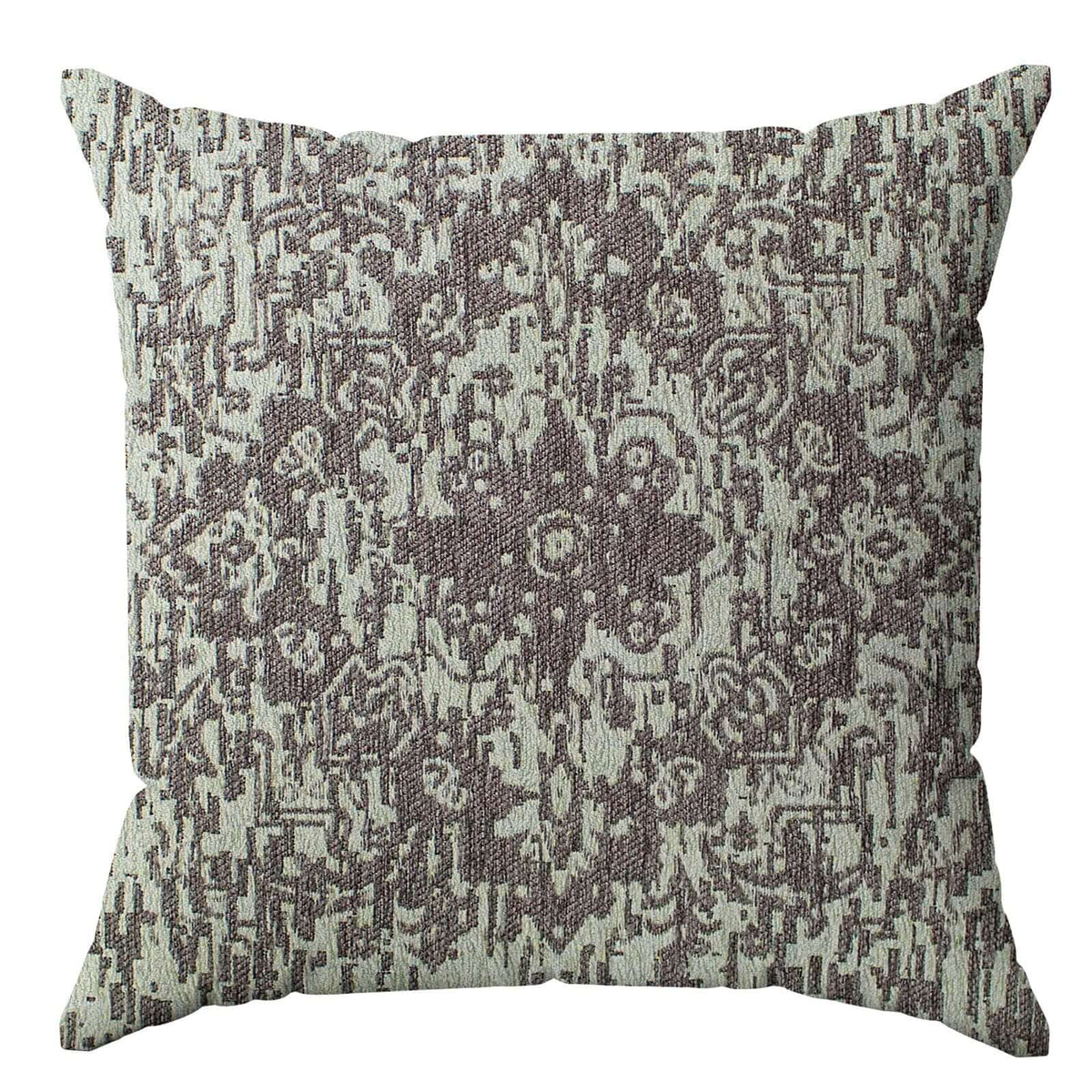 COPPIA CUSCINI ARREDO JACQUARD SFODERABILI ANTICATO in tessuto jacquard con motivo floreale.