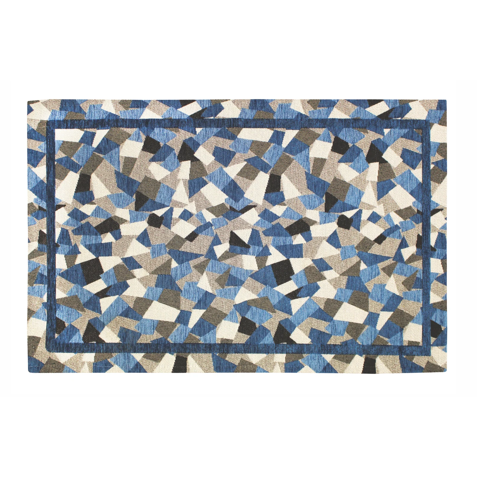 TAPPETO DA CUCINA DIS.MOSAICO CON ANTISCIVOLO, tappetto moderno con colori accesi e design geometrico.