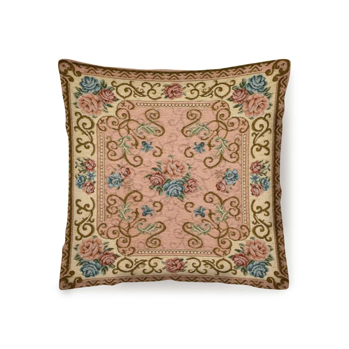 COPPIA CUSCINI ARREDO JACQUARD SFODERABILI VIENNA decorativo cuscino in jacquard con design floreale