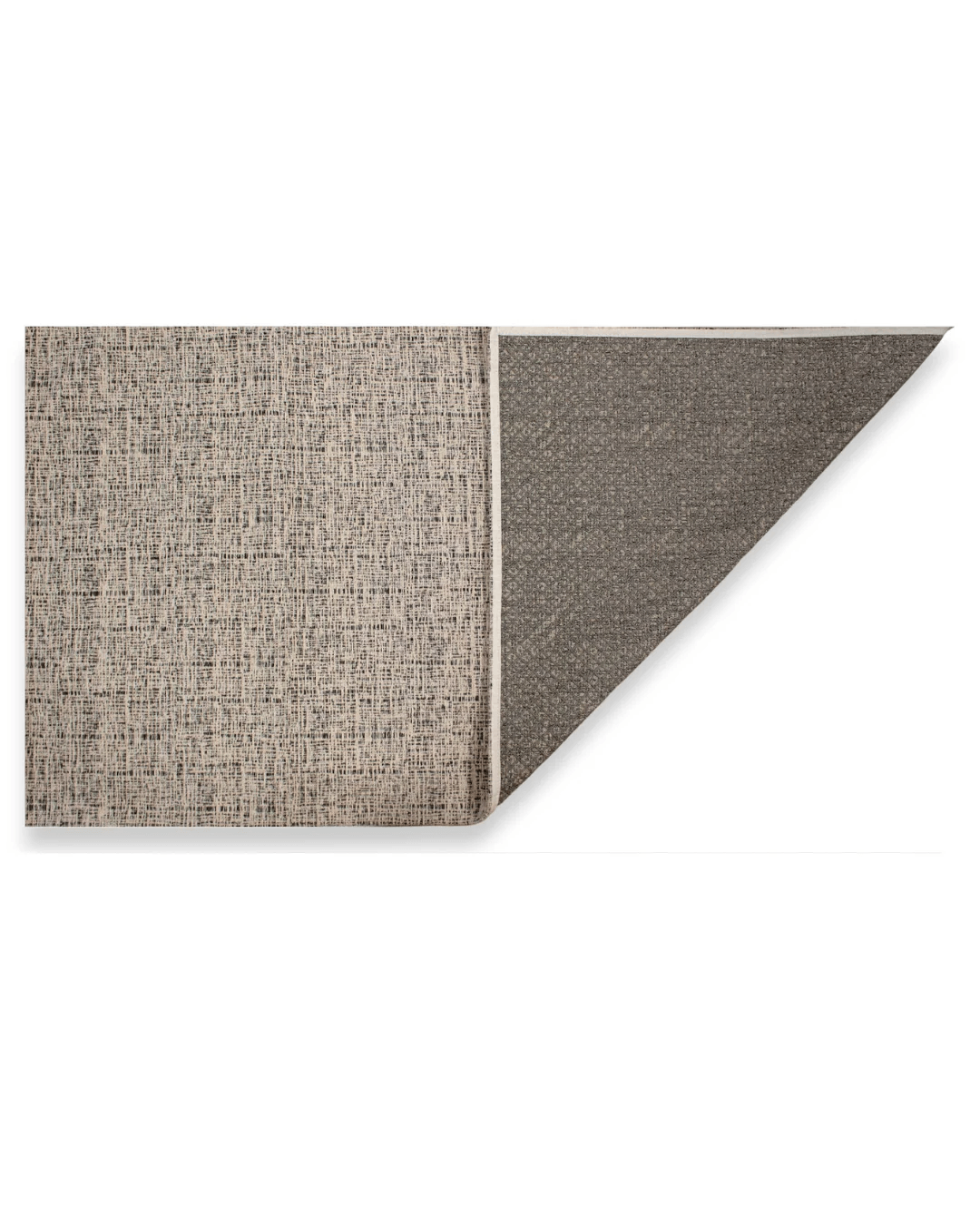 TAPPETO ARREDO LAPIS ANTISCIVOLO con design tessile sofisticato e trama fitta in tonalità neutre.