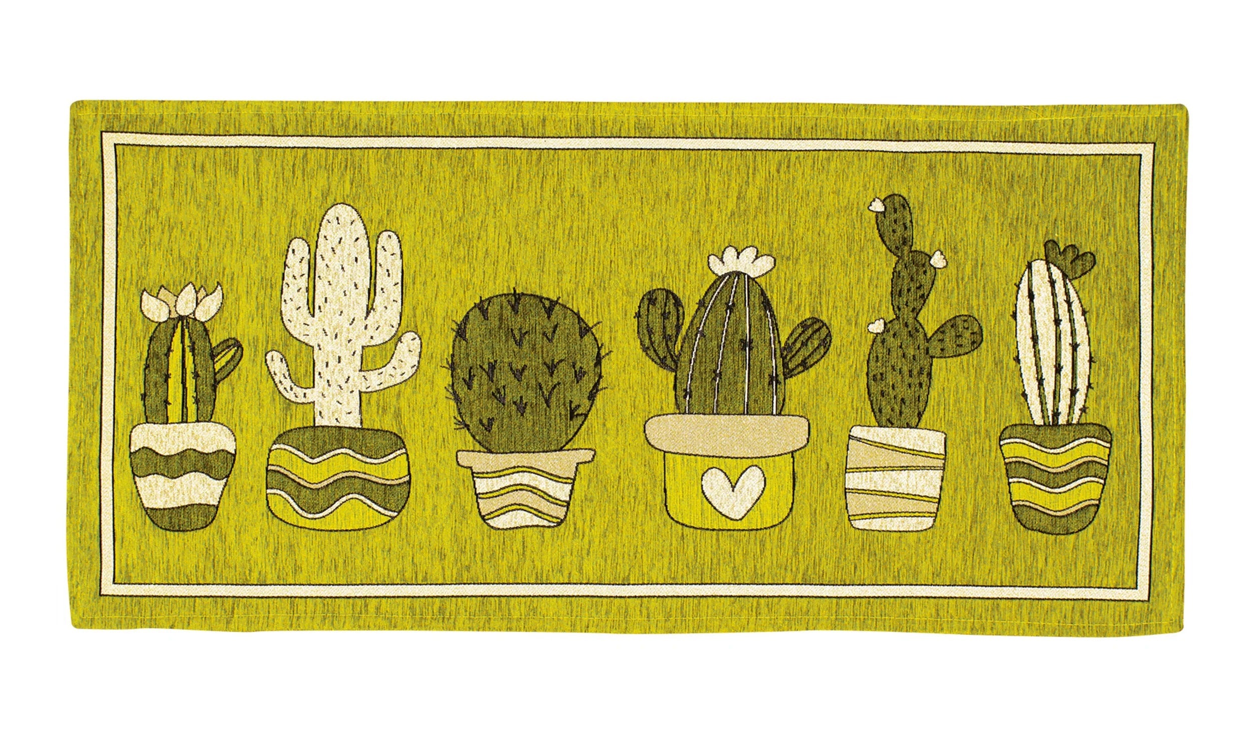 TAPPETO DA CUCINA CACTUS CON ANTISCIVOLO