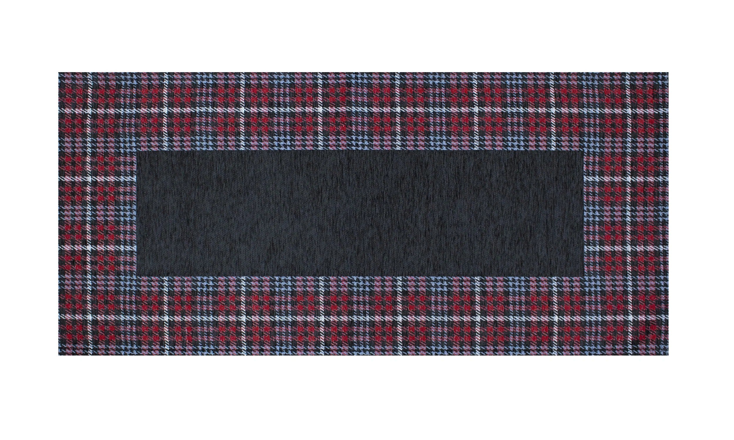 TAPPETO DA CUCINA DIS.OXFORD CON ANTISCIVOLO, tappeto moderno con motivo a quadri e effetto scolpito.