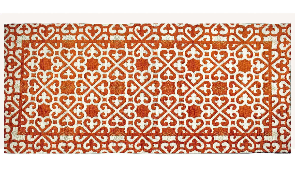 TAPPETO ARREDO DIS.ARABIC CON ANTISCIVOLO, tappeto moderno con design scolpito e colori vivaci.
