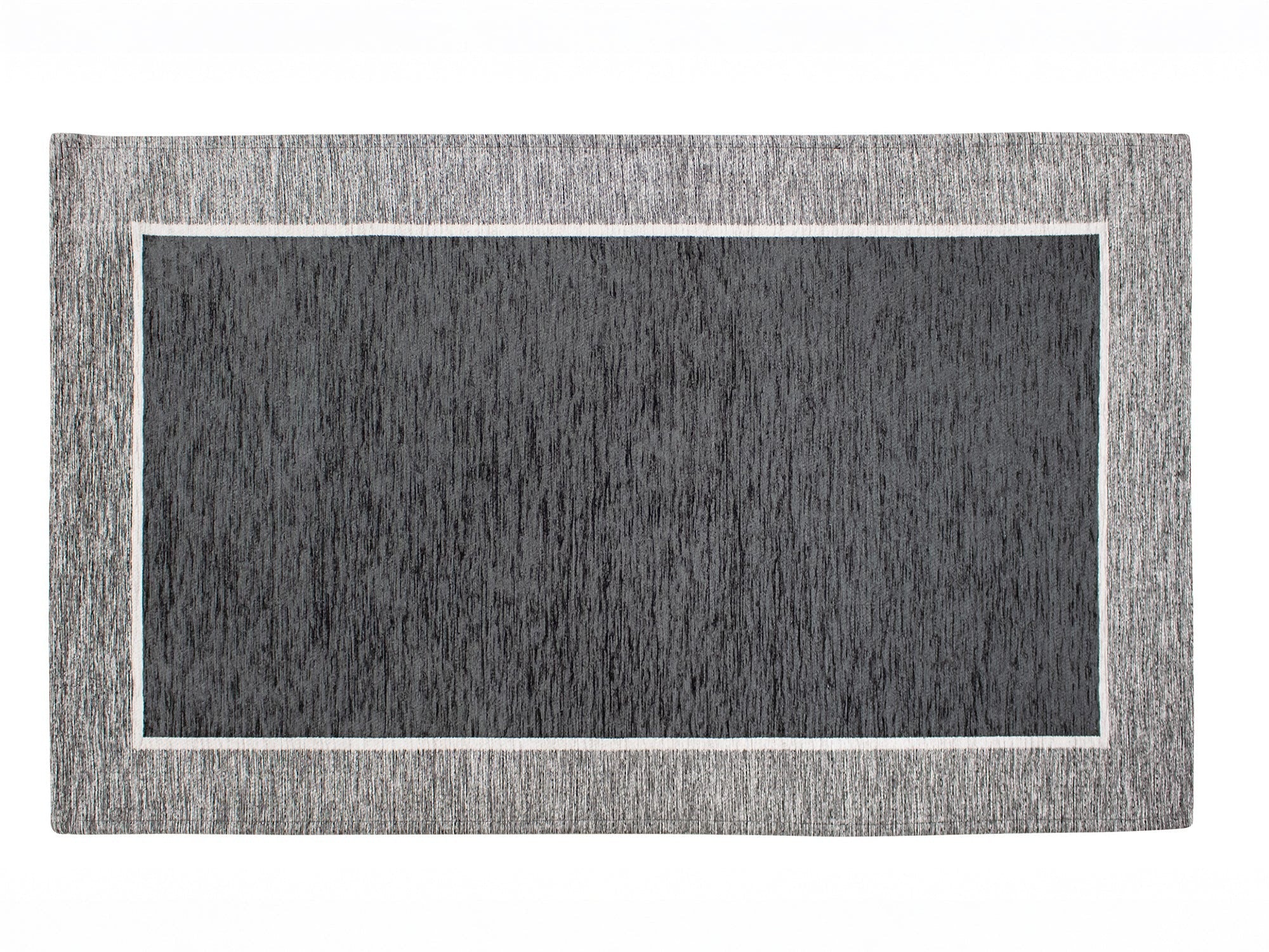 TAPPETO ARREDO DIS.ROMA CON ANTISCIVOLO, tappeto moderno con effetto scolpito e bordi chiari.