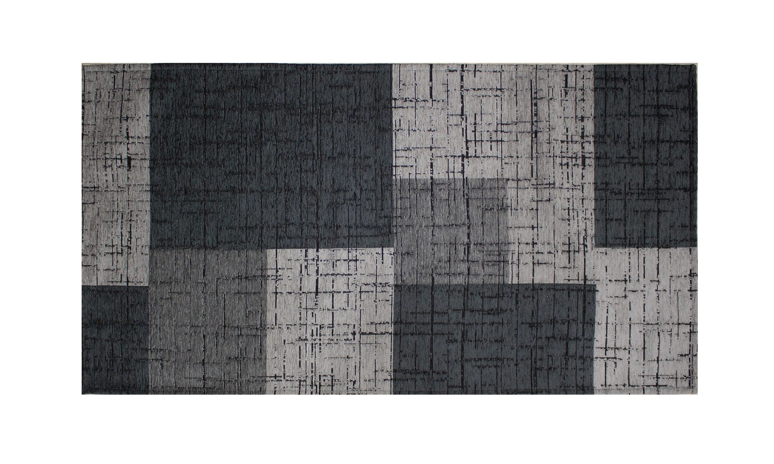 TAPPETO ARREDO GEOMETRICO DIS. MONDRIAN CON ANTISCIVOLO con design moderno e colori accesi.