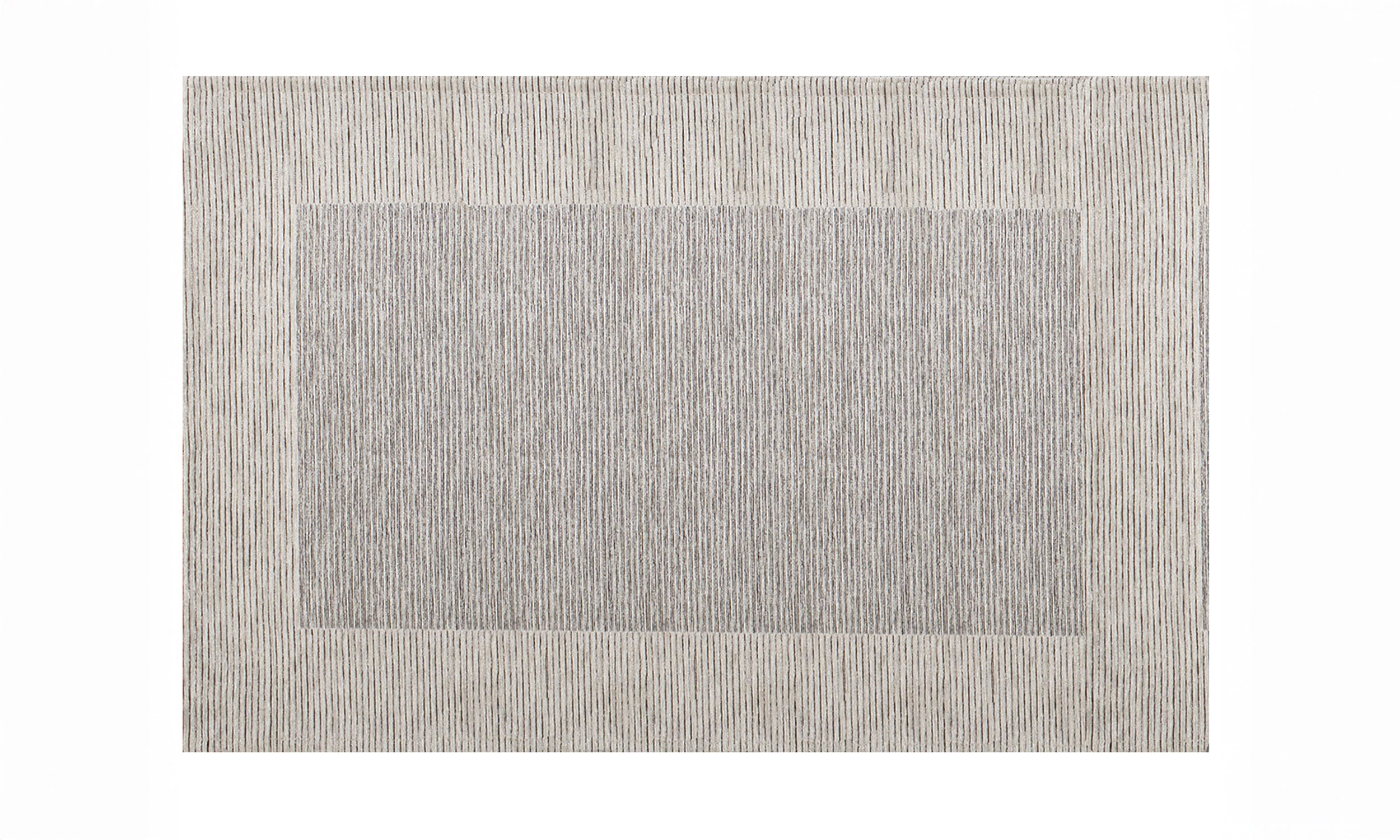 KÜCHENTEPPICH MIT STREIFENMUSTER IN PERLGRAU 57X280 CM MIT RUTSCHFESTER UNTERLAGE
