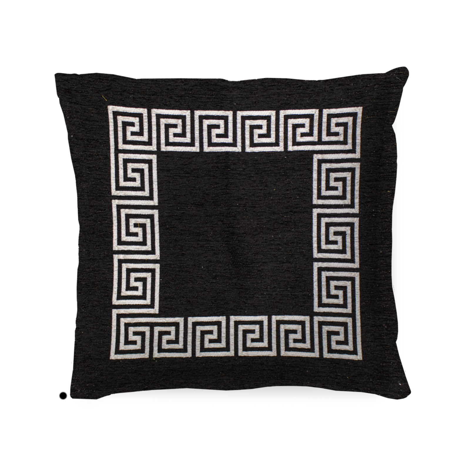 PAAR JACQUARD-DEKOKISSEN MIT ABNEHMBARER BEZUG 50X50 CM ATHEN SCHWARZ-WEISS