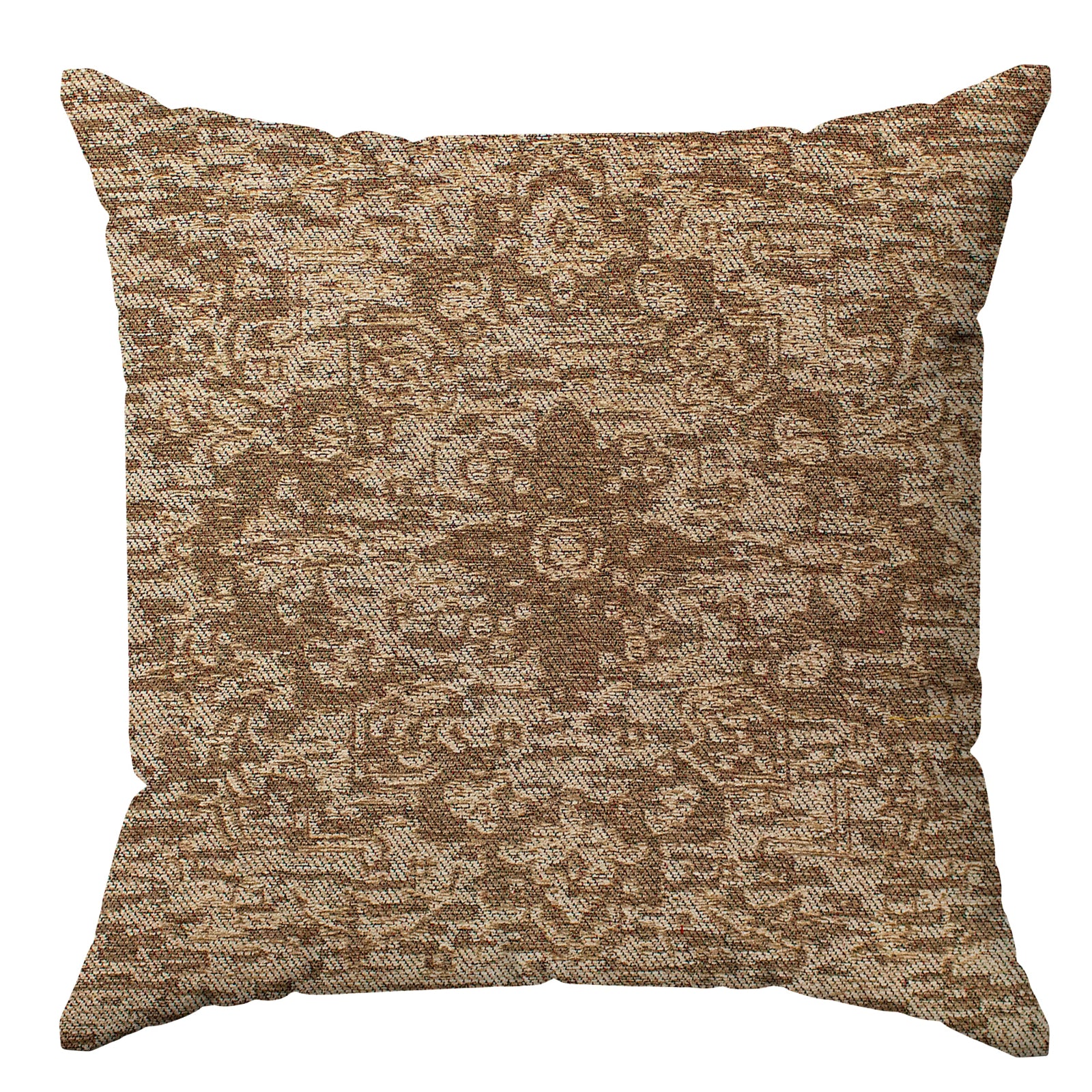 PAAR JACQUARD-DEKOKISSEN MIT ABNEHMBARER BEZUG 50X50 CM ANTIKER SCHLAMM