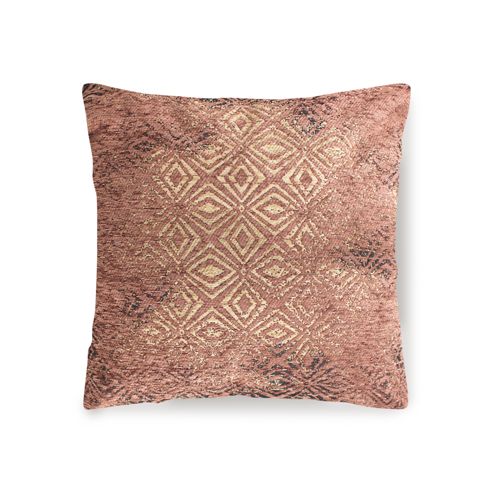 PAAR JACQUARD-DEKOKISSEN MIT ABNEHMBARER BEZUG 50X50 CM TACITO PRUNEROT