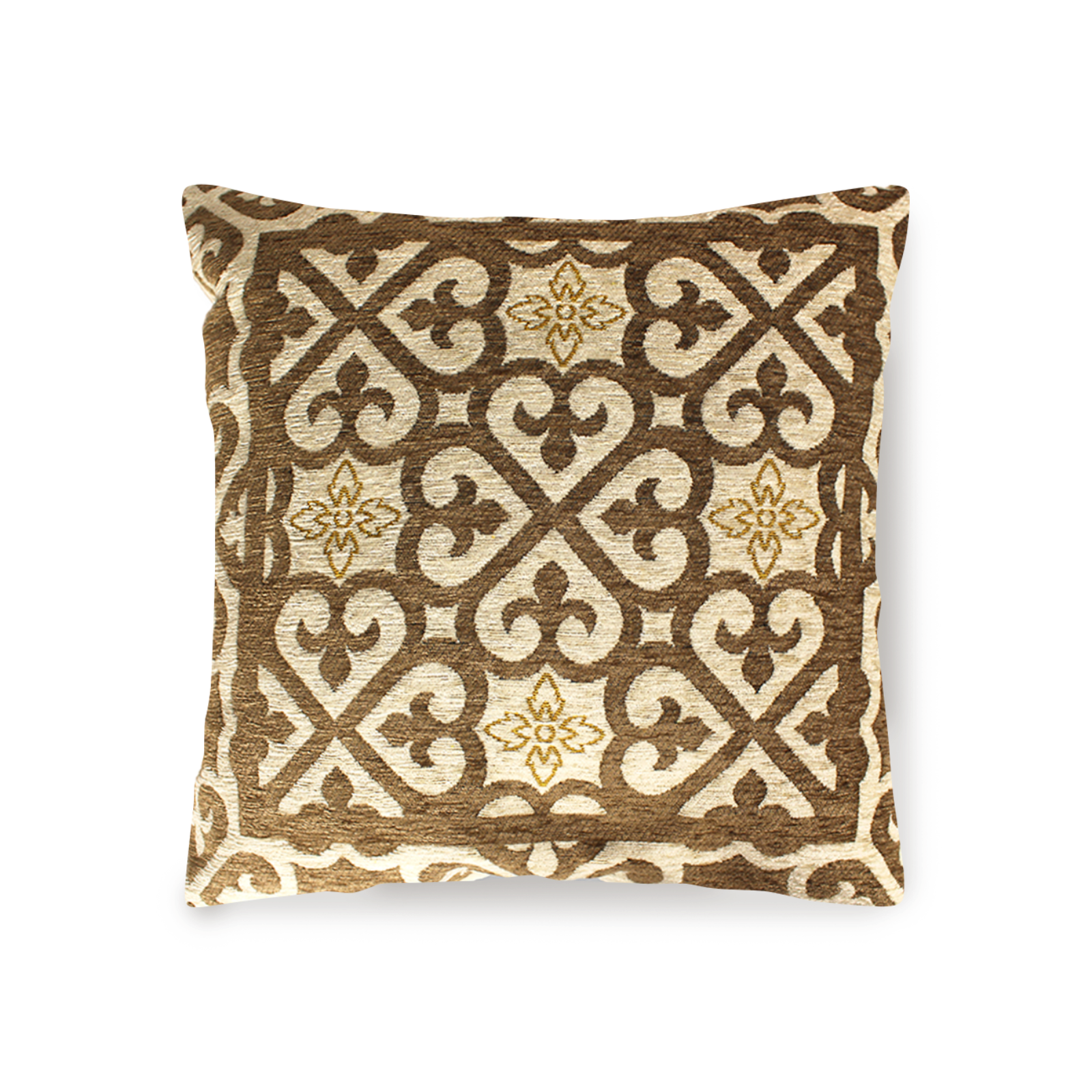 PAAR JACQUARD-DEKOKISSEN MIT ABNEHMBARER BEZUG 50X50 CM ARABISCH FANGO