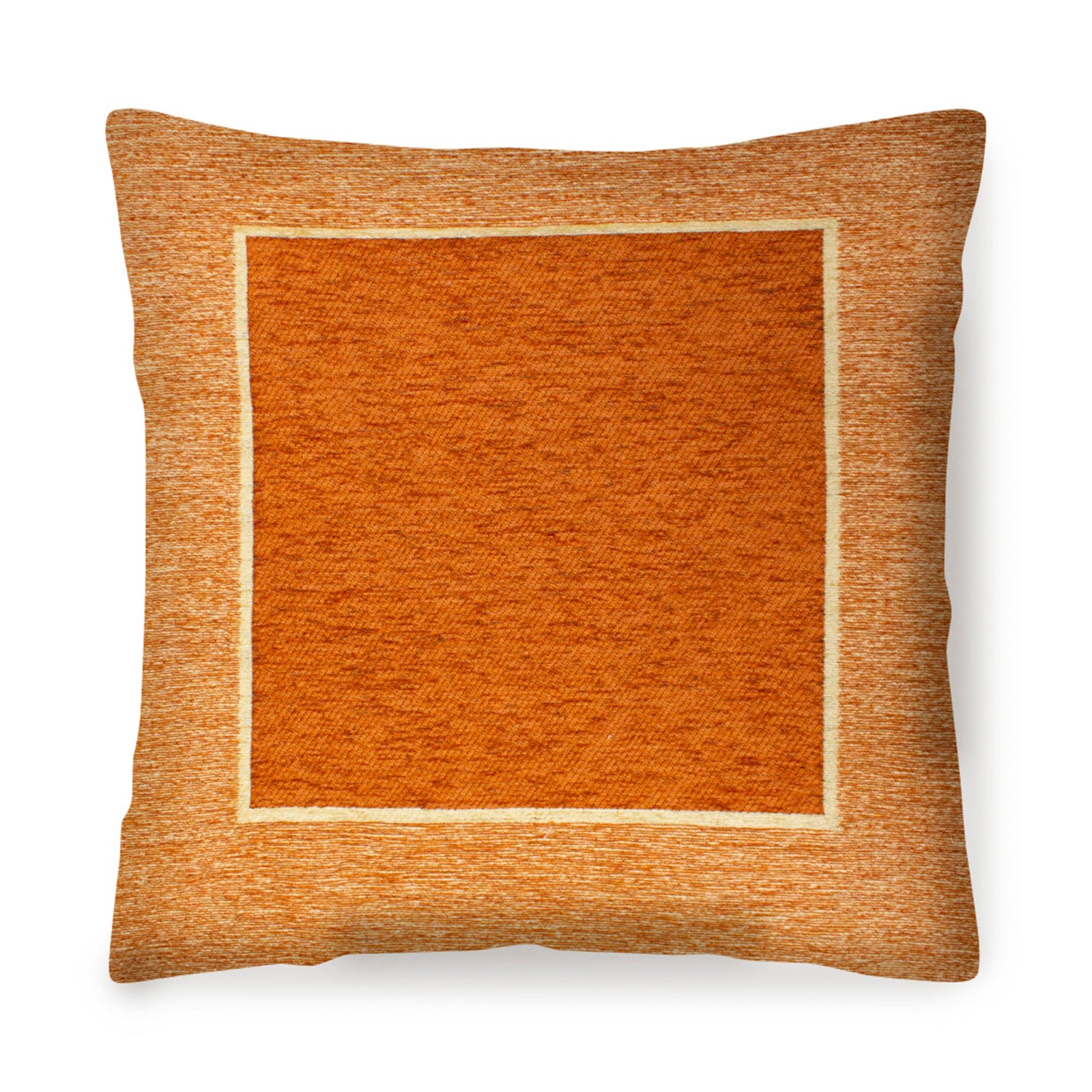 PAAR JACQUARD-DEKOKISSEN MIT ABNEHMBARER BEZUG 50X50 CM ROM ROMBRAUN