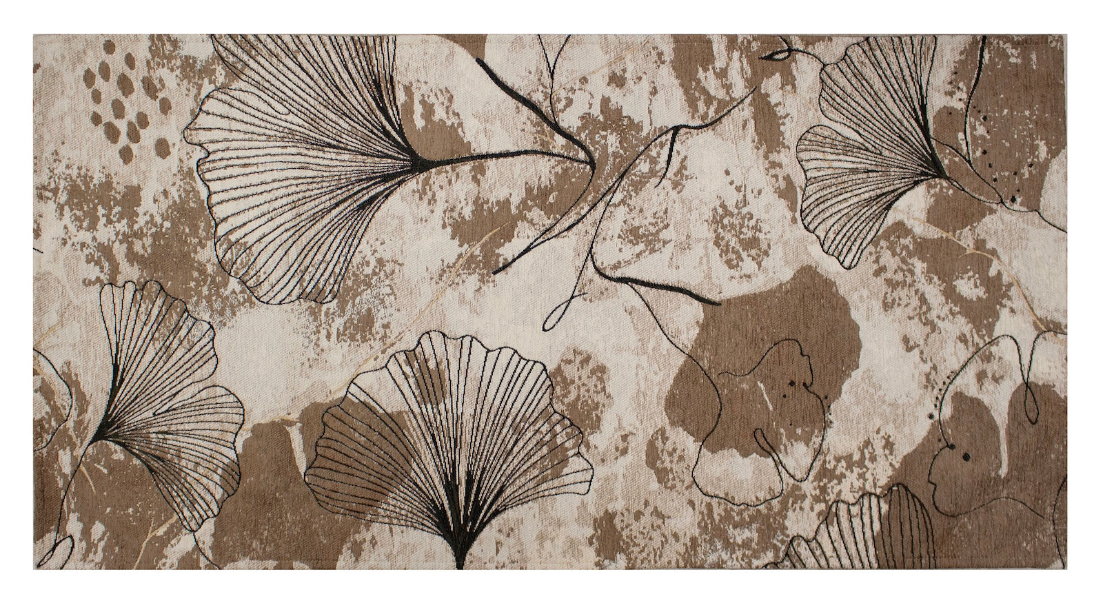 DEKORATIONSTEPPICH DESIGN VIENNA FARBE WARMGRAU 140X200 CM MIT RUTSCHFESTER UNTERLAGE