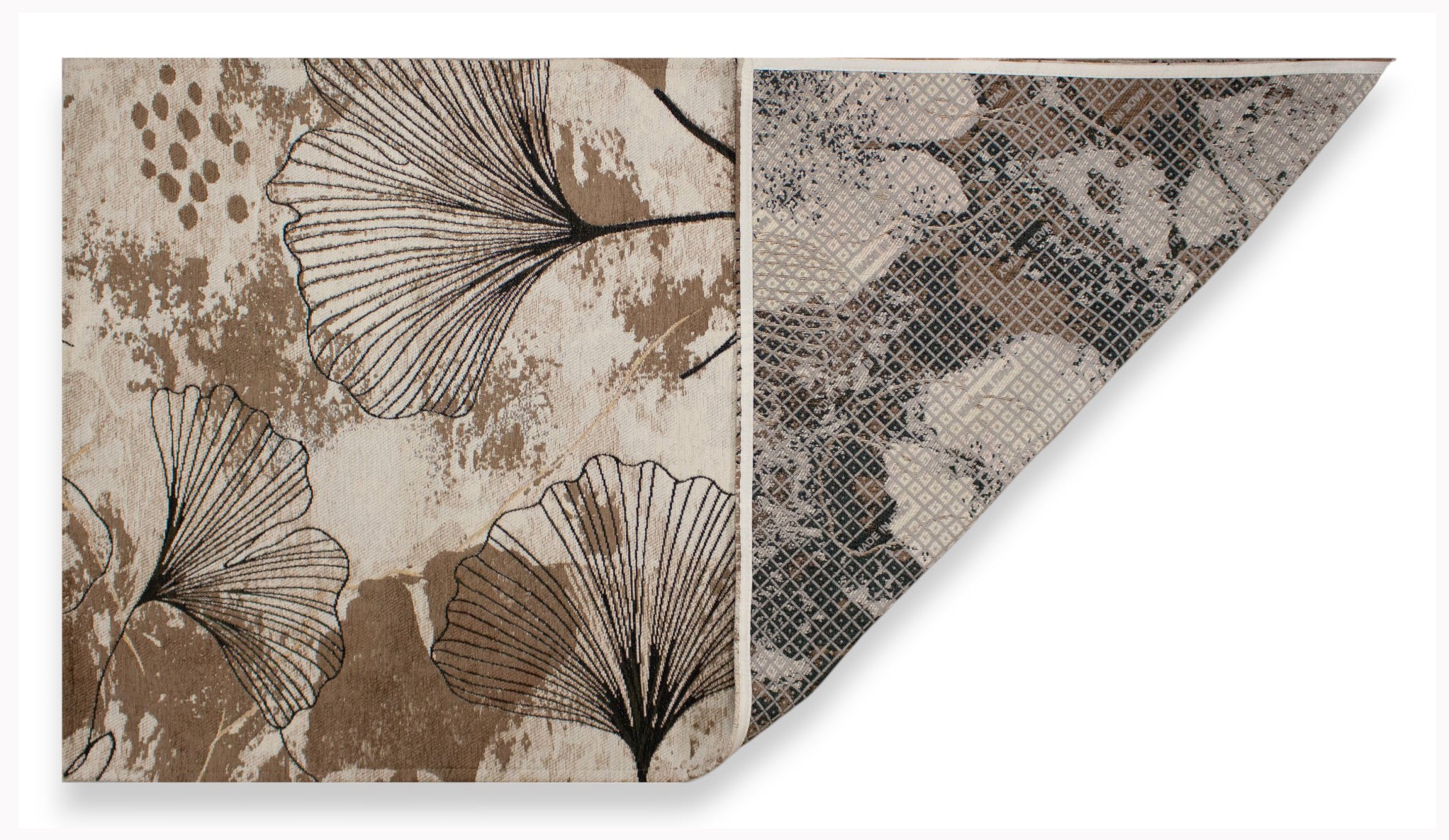 DEKORATIONSTEPPICH DESIGN VIENNA FARBE WARMGRAU 140X200 CM MIT RUTSCHFESTER UNTERLAGE