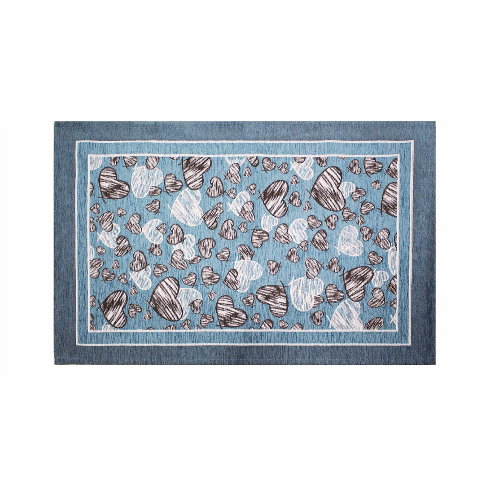 KÜCHENTEPPICH DIS.ZIG ZAG FARBE PERLGRAU 57X280 CM RUTSCHFEST
