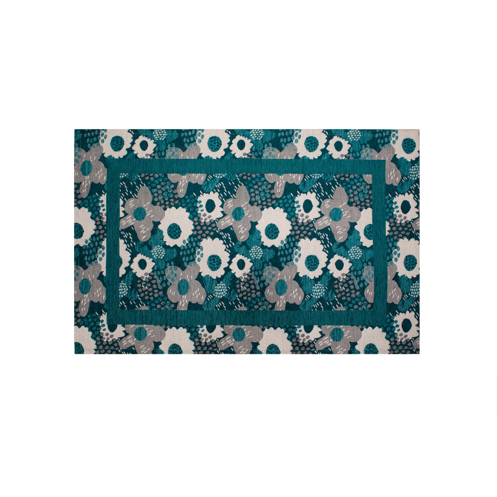 KÜCHENTEPPICH DIS.ZIG ZAG FARBE PERLGRAU 57X280 CM RUTSCHFEST