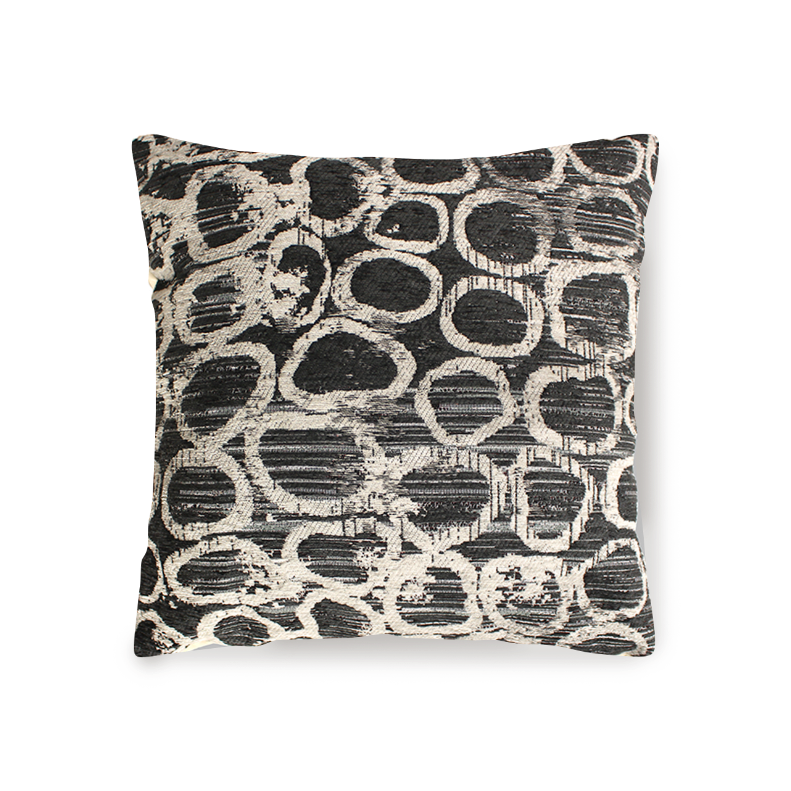 PAAR JACQUARD-DEKOKISSEN MIT ABNEHMBARER BEZUG 50X50 CM ESOPO ANTHRAZIT