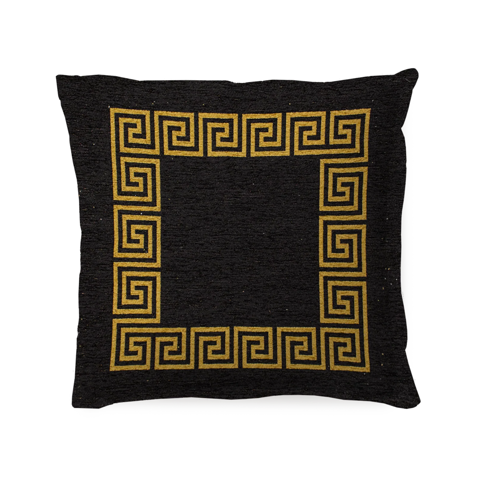 COPPIA CUSCINI ARREDO JACQUARD SFODERABILI ATENE, cuscino decorativo in jacquard con design geometrico.