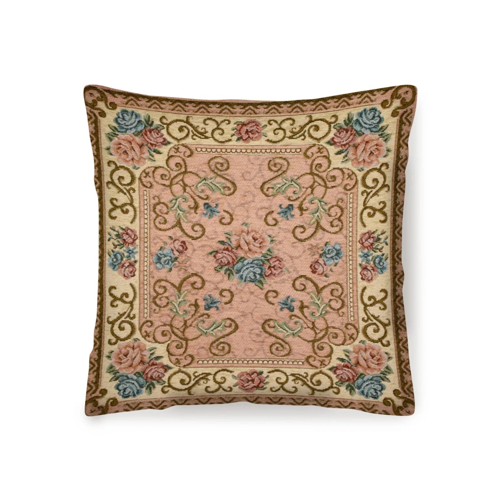 Copripiumino in jacquard decorato con motivi floreali, perfetto per il tappeto arredo dis.VIENNA.