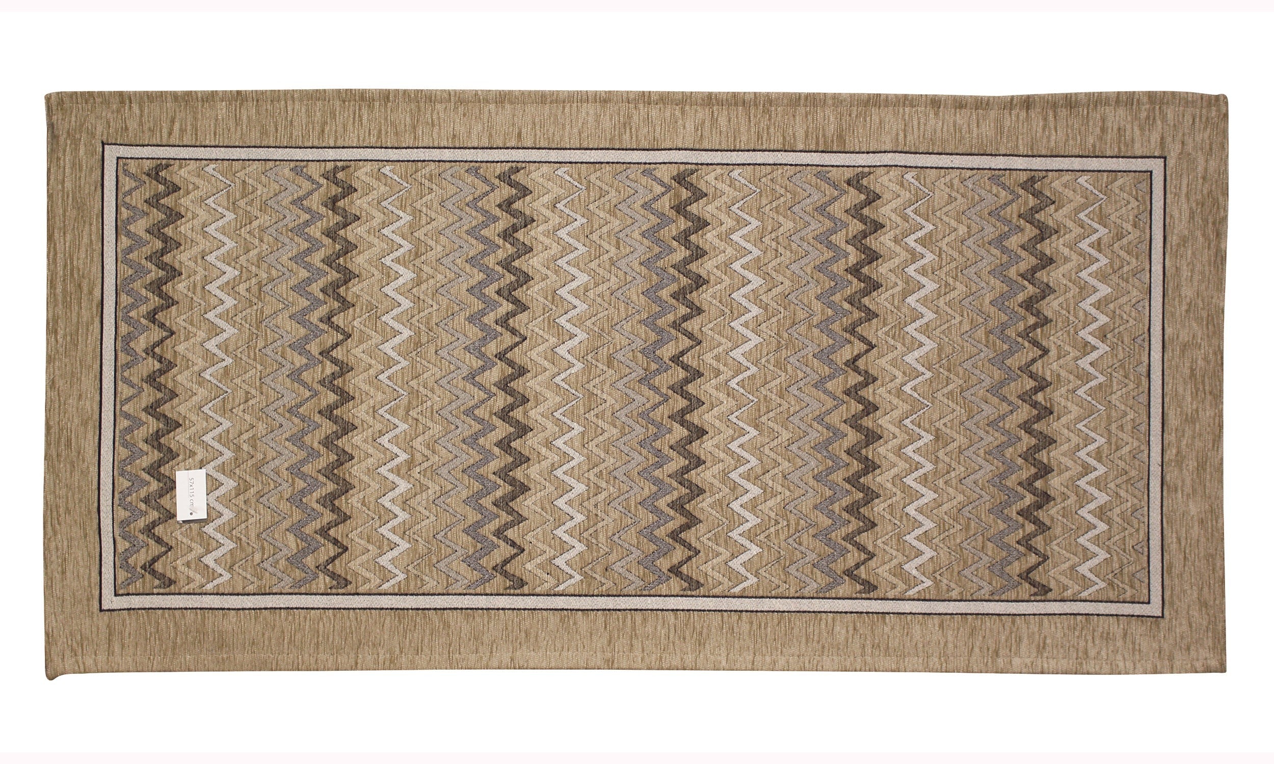TAPPETO DA CUCINA DIS.ZIG ZAG CON ANTISCIVOLO, tappeto moderno in colori accesi e design zigzag.