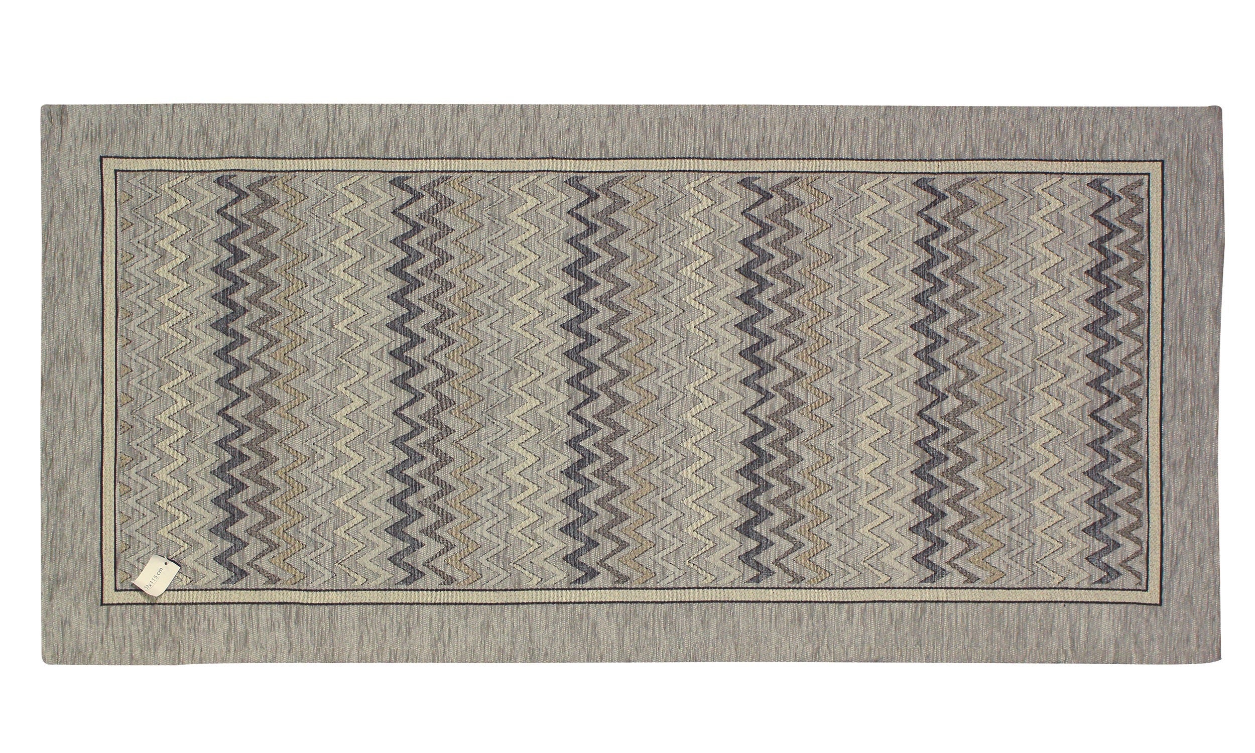 TAPPETO DA CUCINA DIS.ZIG ZAG CON ANTISCIVOLO, design moderno con effetto scolpito e tonalità accese.