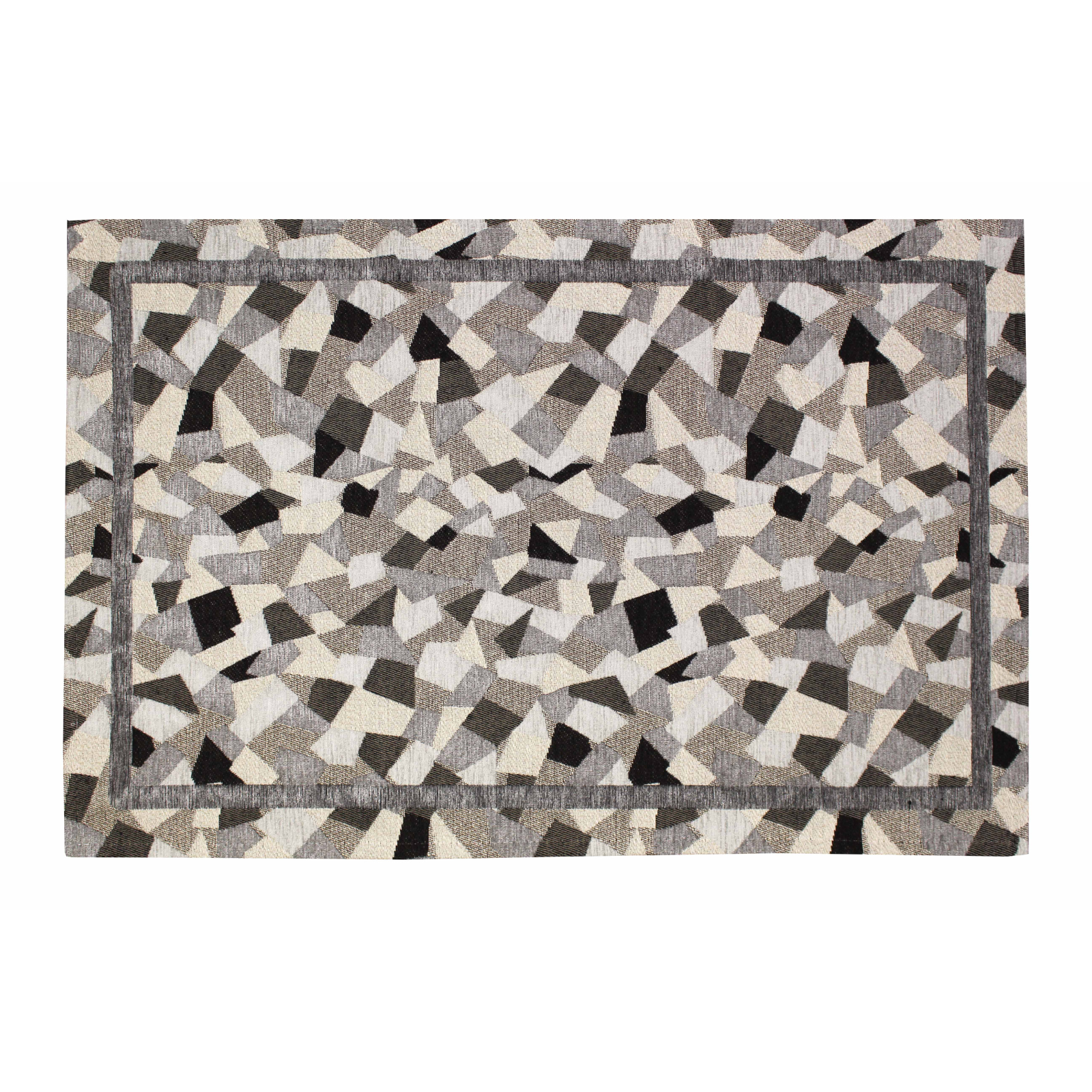 TAPPETO DA CUCINA DIS.MOSAICO COL.GRIGIO 57X140 CM ANTISCIVOLO