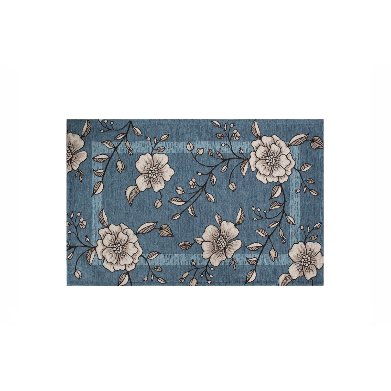 TAPPETO DA CUCINA DIS.ELISIR COL.AZZURRO 57X85 CM ANTISCIVOLO