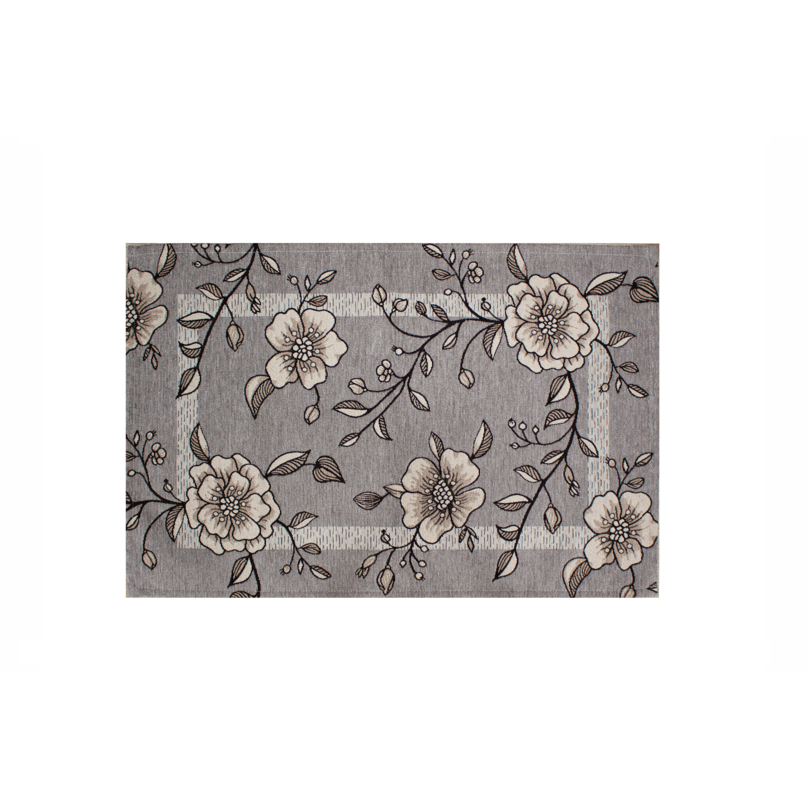 TAPPETO DA CUCINA DIS.ELISIR COL.GRIGIO PERLA 57X85 CM ANTISCIVOLO
