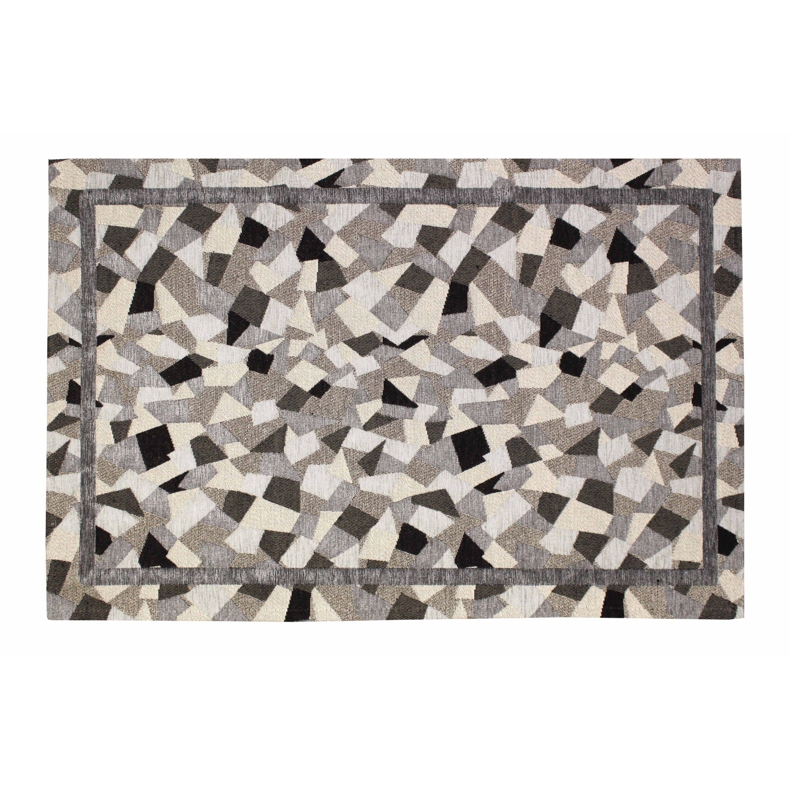 KÜCHENTEPPICH DIS.ZIG ZAG FARBE PERLGRAU 57X280 CM RUTSCHFEST