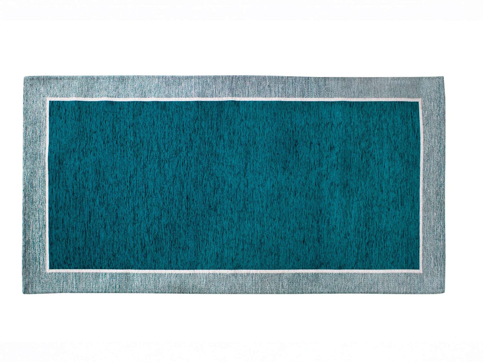 TAPPETO ARREDO DIS.ROMA in petrolio 115x175 cm, antiscivolo e moderno, ideale per ogni stanza.