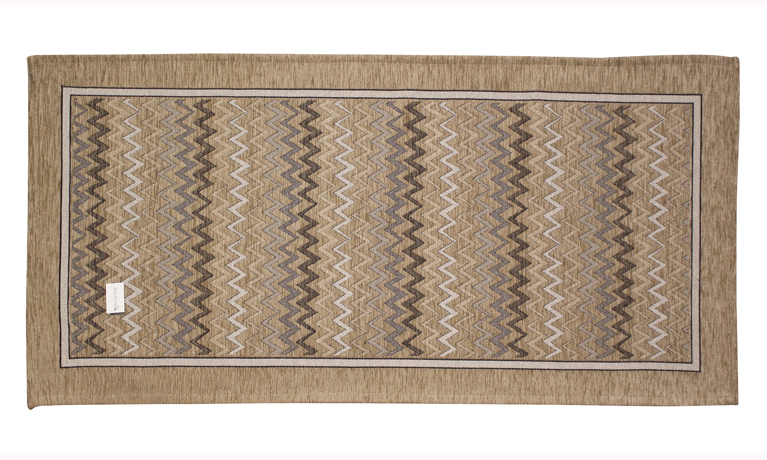 KÜCHENMATTE DIS.ZIG ZAG FARBE VISONE 57X85 CM RUTSCHFEST